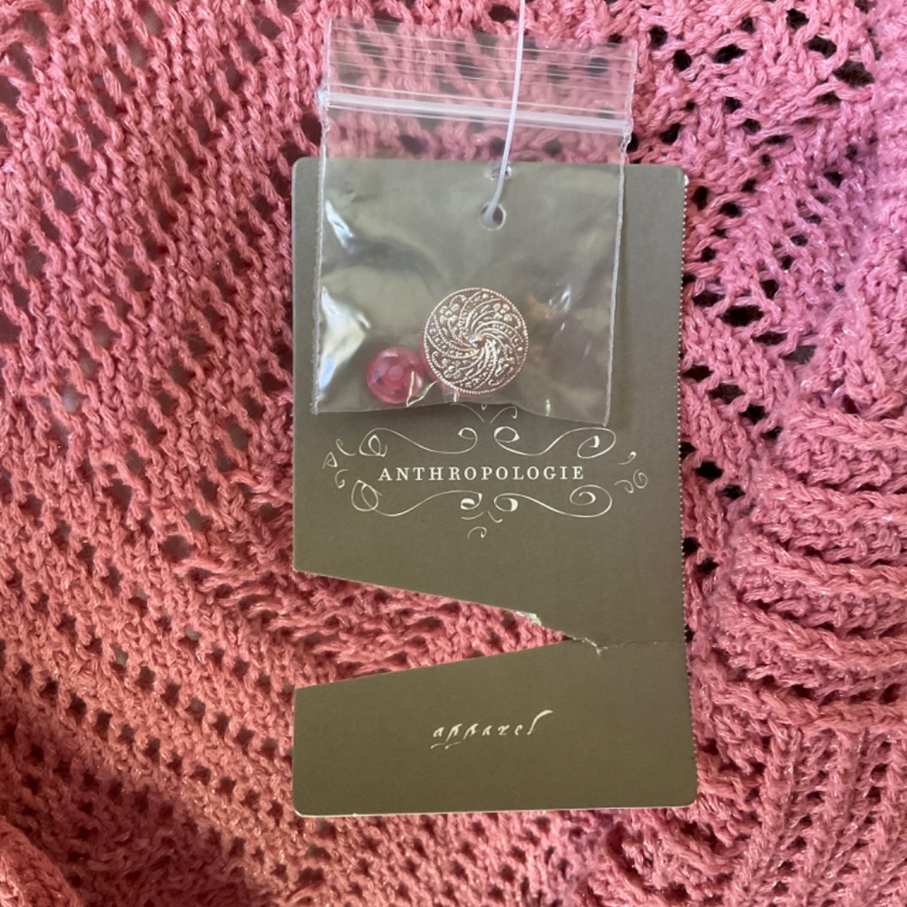 Pink Cable Knit Cardigan - Picture 6 of 11